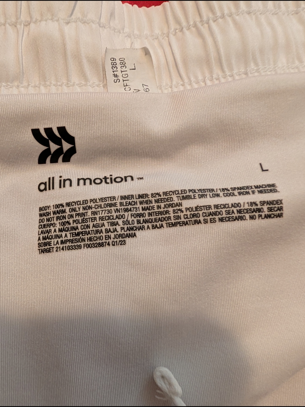 all in motion White and Pink Athletic Shorts Duo - Picture 3 of 5